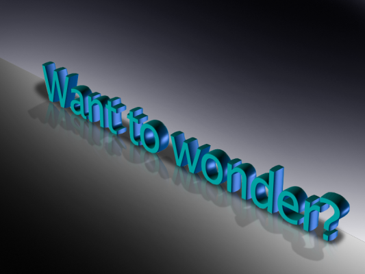 Want to wonder?
Chcete wonder? M??te ho ma?? ale je tu h??ï¿½?ik!
Navrhnite si ho sami! 

Do koment??rov p?ï¿½??te n??vrhy na wonder ï¿½?o v??s len napadne kï¿½?udne m?ï¿½??te vymyslie?? ??plne nov?? princ?ï¿½p wonderov ja to potom zhodnot?ï¿½m a uvid?ï¿½me ï¿½?o z toho bude ok?
