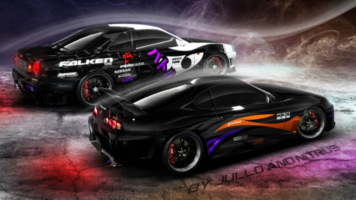 Nissan Skyline GT-R R34 V-Spec by Jullo & Toyota Supra MKIV (JZA80) by Nitrus
[b]Nissan Skyline GT-R R34 V-Spec by Jullo & Toyota Supra MKIV (JZA80) by Nitrus[/b]
[color=red]-T??k??e t??to na??a spolo????n?? pr??ca je k n????mu v??ro????iu :D ,s Jurkom sa pozn??me u?? rok a reku sprav????me da????o spolu ;) no a je to tu...a z??rove?? chceme v??etk??m popria?? vesel?? Ve????k?? noc a poriadnu oblieva????ku !![/color]
-Press by me and Nitrus
[b]-ENJOY ![/b]

