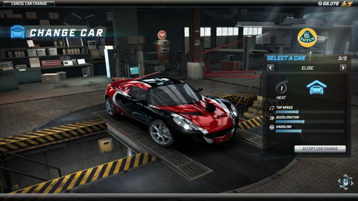 Lotus Elise
All my cars from NFS World Online: http://www.nfscars.net/showroom/view/worldonline/43724.aspx

My YouTube channel: http://www.youtube.com/user/heskey95

NFS World Online - My Last Pursuit and My Profile: http://www.youtube.com/watch?v=D4ImRO92kes
