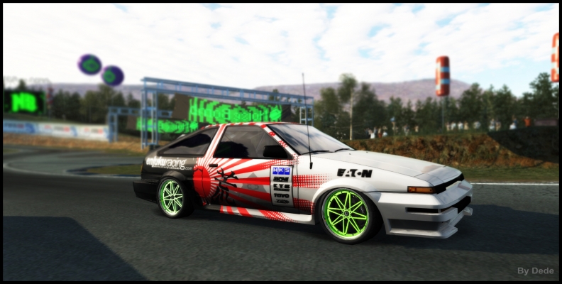 AE86 
Nuda. 

[b]Song:[/b] 
[url=http://www.youtube.com/watch?v=r21B_NxCrmE&feature=player_embedded]MC Navigator - Nobody Can Judge Me [/url]
Keywords: Dede