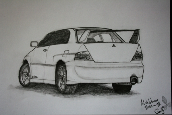 -evo VIII-
2 roky sem nic nekreslil, takze to nevypada buhvi jak . . 
Asi s tym zas zacnem (:
Keywords: mitsubishi lancer evolition 8 viii genji