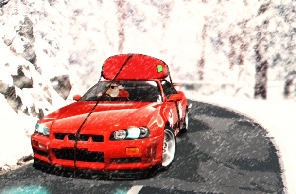 Santa's new sled
Zas vianoce ? .. no dobre, tak tu mate nieco odomna~ cartoon style

stastne sviatky vsetkym ;D
Keywords: need for speed pro street santa genji nissan skyline nfsps nfs ps