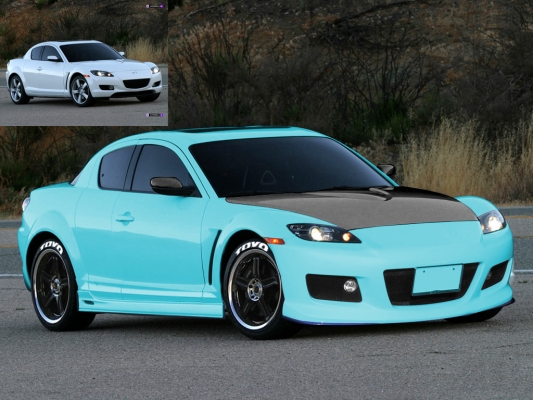 Mazda RX-8
Men?????? pokus... posudte samy
