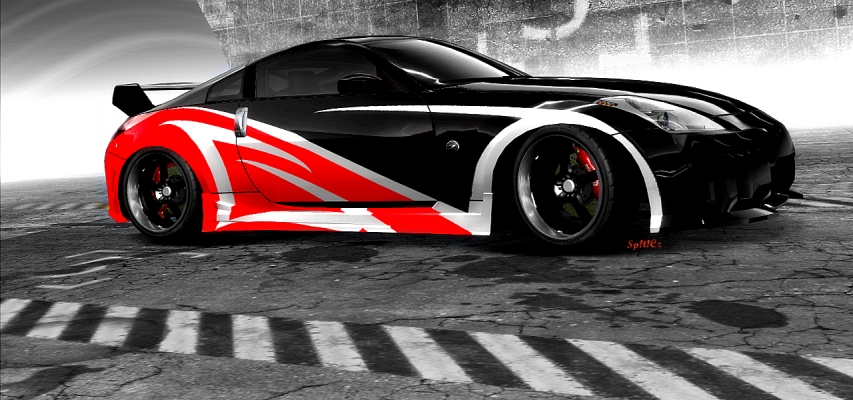 [color=black]Nissan [color=red] 350z 
Ahoj,nu tak jsem udelal nejakou tu replicku vipada to na low ale dalo to praci nu. tu je origo:[url=http://fc02.deviantart.net/fs17/f/2007/189/4/8/Nissan_350Z_Tuning_by_TuningmagNet.jpg]ZDE![/url] tak doufam ze se povedlo.PS:to dole to "cerne" to je tak zadane v bodykitu a takto to vypada jakokdyby to bile bylo krive ale neni =-)
