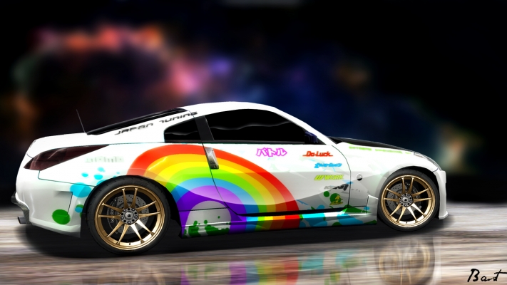 ...RainbowZ for my birthday...
Toto venujem sam sebe,na dnesne narodeniny...

40 layers...

Napad bol uz davno...

Robil som 105 min??t...

[img]http://gallery.needforspeed.sk/albums/userpics/FD.jpg[/img]

[b][i][url=http://www.youtube.com/watch?v=Fy9ai4YKktc]Noisia - Gutterpump[/url][/i][/b]


