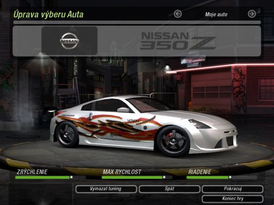 Nissan 350Z 
dúfam že sa žúbi ;)

[img]http://gallery.needforspeed.sk/albums/userpics/FD.jpg[/img]

