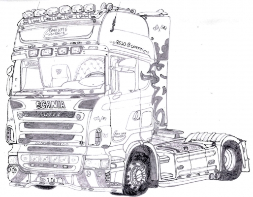 scania R620
moja kresba
