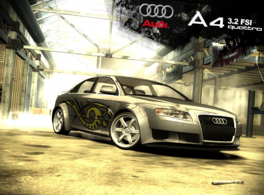 Audinka
Need for speed Most Wanted a Audi 
a sry za kurzor som si ho nevsimol a uz sa mi nechcelo fotit znova... xD
