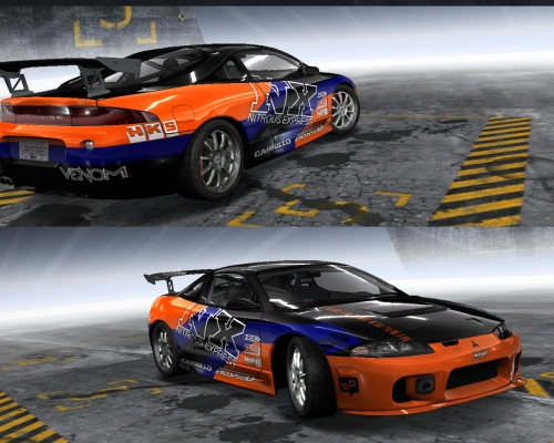 Mitsubishi Eclipse
na tomto voze som nevistihol farbu z originalu... no som zvedavy :D
