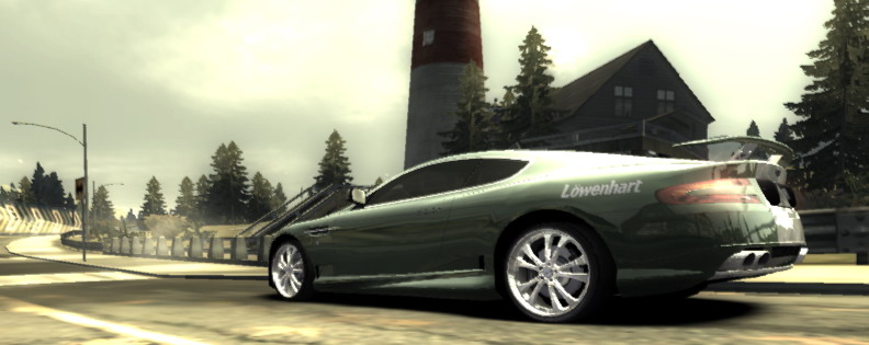 Aston Martin DB9
near the lighthouse...
