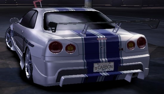 Nissan Skyline GTR34
skoro na štýl FnF2
P.S.sorry za tú lištu dolu na nárazní­ku som to nechtiac dal

