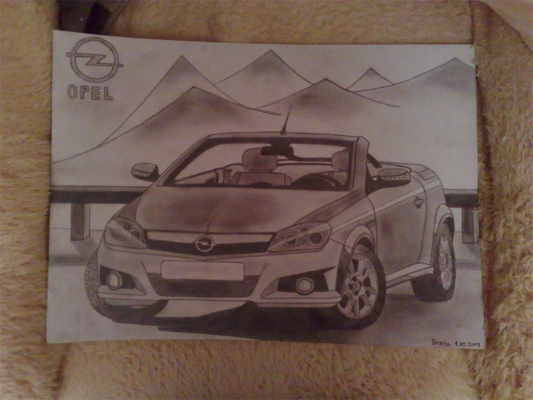 Opel Tigra
no takze tu je moj vytvor :) podla mna sa celkom podarilo na to ze som kreslil prvy krat nieco take ,,,komenty pls :)
