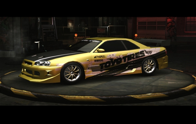 [b][color=gold]Nissan Skyline[/color] [color=black]R-34[/color] [color=gold]Drift Car[/color][/b]
