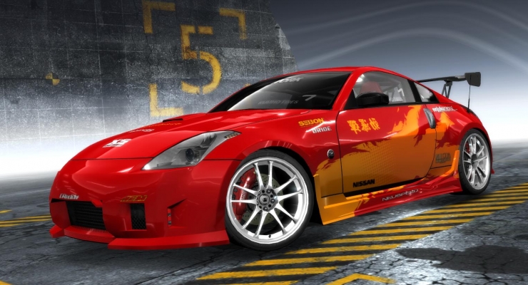 Nissan 350Z
- no tak po dlhsom case som sa rozhodol tunit :-)
- taky drift style 
