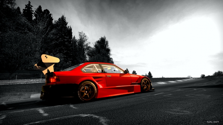 BMW M3 E36
[b]NFS: Shift[/b] (1.02)
Red Devil #3 in Hell [img]http://gallery.needforspeed.sk/images/smiles/icon_twisted.gif[/img]

[i]- 1920x1080, High, 8x/16x
- edit in GIMP and XnView[/i]
