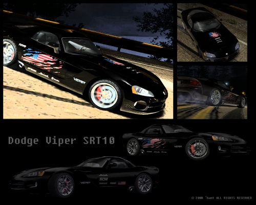 Dodge Viper SRT-10
[i]Takzee : -dufam ze sa vam bude pacit aspon tak ako mne ;) @enjoy!
             -priblizte si to pls ;)
             -cca 1 hod prace
             -vinil na 2 strany auta
             -situaciu zneprijemnovala moja mama ked sa ma snazila vyhnat z kompu po cely cas
             -a co by som vam este napisal....snad len to ze pekne prazdniny,nesedte za kompom, a pozrite sa na zatmenie slnka :D[/i]
            [b]ENJOY![/b]
