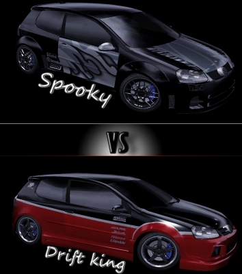 DK vs. SpK
[i][color=grey]Dlho nič nebolo takže nový duel odo mňa a Driftkinga... snáč sa bude žúbiť[/color][/i]

[color=black][b][i]Koment ohladom môjho auta:
Mozna sa niektorym ten plamen nebude lubit ale mne tam velmi pasoval beztoho to "zí­valo práznotou" dal som si snim dost prace pretoze toje body flame.... tie normálne plamene mi nesedeli, takze som musel pouzit dva krat tu vrstvu podtym...[/i][/b][/color]

[color=red][b][i]Koment ohladom Dkeyoveho auta:
Dkey robil decentný Vw, podla mna sa mu dost podaril viac vam povie otom on:D[/i][/color][/b]

[u]EnjoY[/u]


