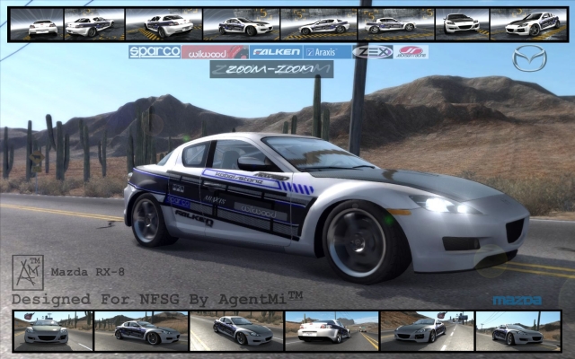 Mazda RX-8
Mazda RX-8
Designed for NFSG By AgentMiâ„¢
1680x1050 â™« 
