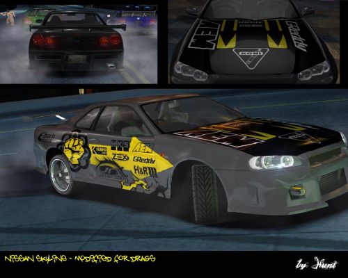 New Nissan Skyline - modified for drags...Enjoy!
