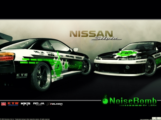 Nissan Silvia - Noise Bomb - Wallpaper
[b]! WALLPAPER 1600x1200 ![/b]

[b]UPOZORNENIE:[/b] Neviem ako to bude vyzerat na vasich obrazovkach kedze kazdy monitor ma ine nastavenia kontrastu, svetlosti atd.

Dufam, ze sa bude pacit. Pracoval som na nom 2 dni a vysperkoval som ho najviac ako som mohol. Celkovo som vytvoril 7 verzii, ale tato je finalna. Taktiez auto bolo upravene podla komentov ;) Takze pre kazdeho potesenie [i]Nissan Silvia Noise Bomb wallpaper[/i]

[url=http://gallery.needforspeed.sk/albums/userpics/NissanSilviaNoiseBomb.jpg]Nissan Silvia Noise Bomb screenshot[/url]

[b]Contact:[/b] theleax@gmail.com

[i]Made by LEAX (Some rights reserved by [url=http://creativecommons.org/]Creative Commons[/url])[/i]

Keywords: nissan silvia noise bomb drift wallpaper