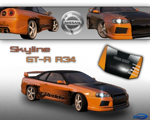 Skyline GT-R R34 (Black-Orange)
Zdravim, po trosku dlhsej dobe opat nieco odomna :) ... Diky za komenty ;)
