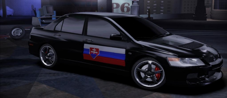 Mitshubishi Lancer Evo IX
- ked v EA neurobili slovensku vlajku, tak aspon ja
- viem je nic moc
- ale berte to ako napad a nie tuning
- ta co dobry napad?
