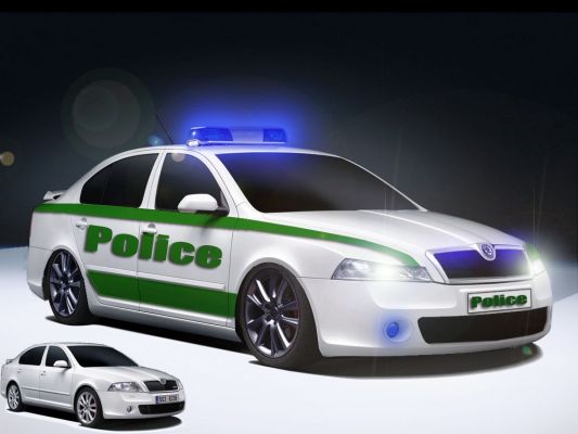 Skoda Octavia Police Car
