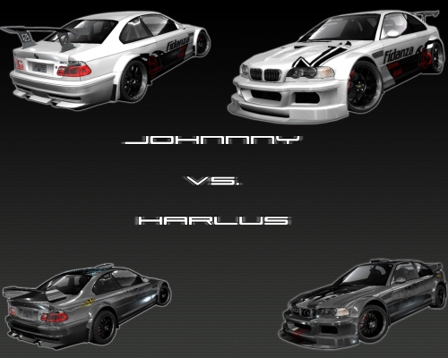 Harlus vs. Johnnny
Takze sme si kamaradem dali duel ..
Pouziva prezyvku Harlus ale tady v galerke neni 
Keywords: johnny vs versus harlus need for speed pro street