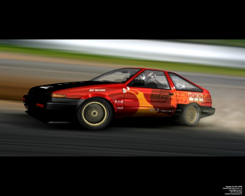 [b][color=black]Experimental Drift Work v2.
Toyota Corolla AE86 - amateur drifter [/b]

[i][color=gray] T??to AE86 je nejak?ï¿½ho amat?ï¿½rskeho driftera, ktor?? sa len ned??vno zapojil do nejakej official drift s????a??e. Ponechal si svoj street vinyl a len tam nacapil zop??r decalov. No ako??e to je slim??k s turbom namiesto ulity kto by nerozumel. Ale zato najr??chlej???ï¿½ slim??k na svete : D. Mysl?ï¿½m ??e n??pad bol dobr?? no nakoniec to vyzer?? akosi "detsky".
[/i]
[b][color=red]Ďal??ie pohï¿½?ady[/b]
[url=http://www.nfsunlimited.net/showroom/images/entries_add/22365.jpg]--> prv?? <--[/url]
[url=http://www.nfsunlimited.net/showroom/images/entries_add/22366.jpg]--> a e??te jeden <--[/url]


