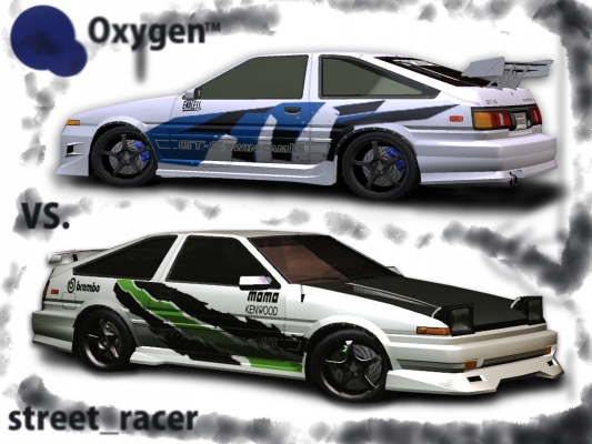 Toyota Corolla ae86 trueno - Battle Oxygen VS. street_racer
