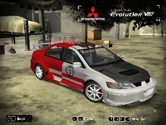 Misubishi LANCER EVO VIII
Rally uprava, very very hnus

