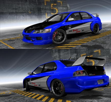 Mitshubishi Lancer Evo IX  MR EDITION
- taky pokus o rela tuning
- dal som aj na radu Ku3a--- dal som body, ale len to druhe, bo body na lancer neuznavam, dal som brzdy brembo
- dufam ze je to uz lepsie ako mojich predchadzajucich 11 aut
