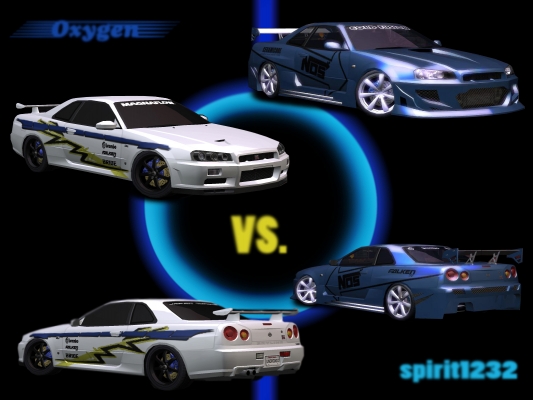 Nissan Skyline r34 GT-R - Battle Oxygen VS. spirit1232 ...montaz je By Oxygen
;-) komentujte
