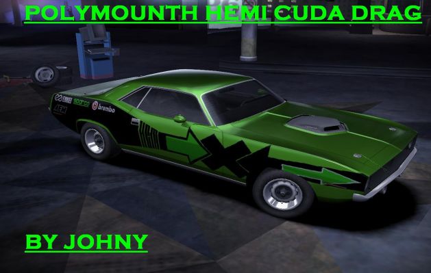 Polymounth Hemi Cuda Drag
