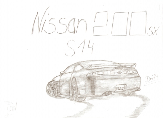 Nissan 200 SX
zase nic moc .to zase som kreslil na dpvplenke minuli rok. tiene nic moc lebo to je so starou ceruzkou. dalsie uz dufam ze bude lepsie a please ohodnotit alebo poradit 
Keywords: nissan 200 sx