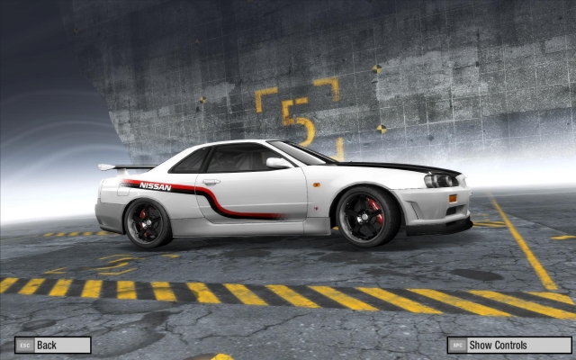 Nissan Skyline
Tu to mate podla jula: 
 [url]http://www.nfsunlimited.net/showroom/entry/47502[/url]

