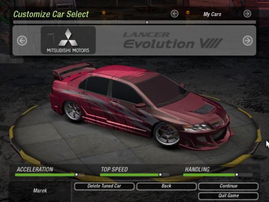 Mistubishi EVO VIII
Podla mna uzasne Evo (mama mi s nim pomahala)
Keywords: Mitsubishi Evolution evo