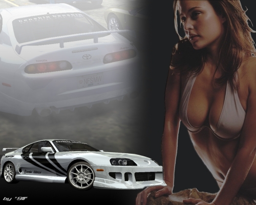 Toyota supra + bonus Josie Maran
