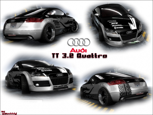 Audi TT 3.2 Quattro
Pokusil sem sa spravit neco take.. lepsi, z mojej strany, v ProStreete :) .. co povite ?
Keywords: Audi TT 3.2 Quattro NFS Need for speed pro street nfsps